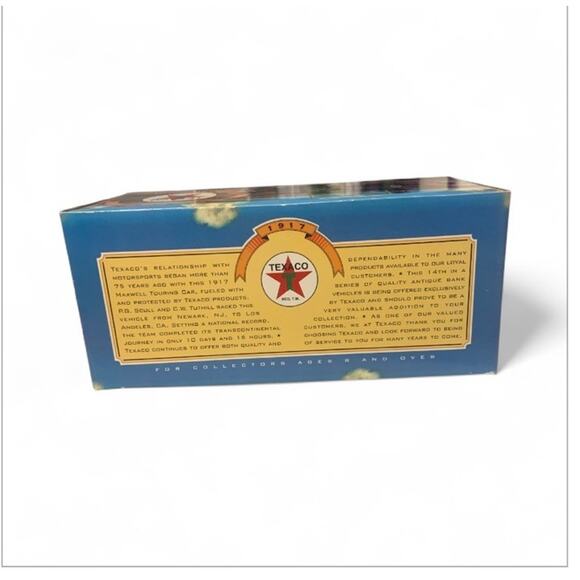 Ertl Texaco 1917 Maxwell Touring Car #14 in Series Locking Bank 1997 in box COA - Picture 2 of 7